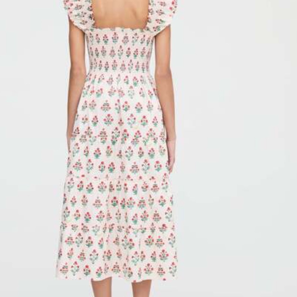 Ellie Nap Dress in Poppy Block Print - Picture 5 of 7